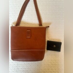 Portland leather goods purse and mini coin pouch.